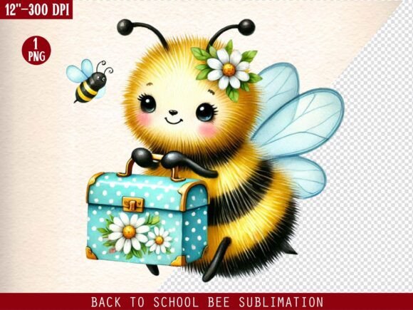 Back to School Bee Sublimation Designs