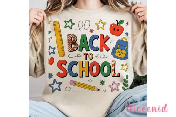 Back to School Pattern PNG Clipart for Creative Projects