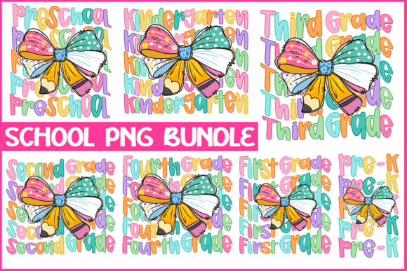 Back to School PNG Bundle: Preppy Teacher and More for Creative Projects
