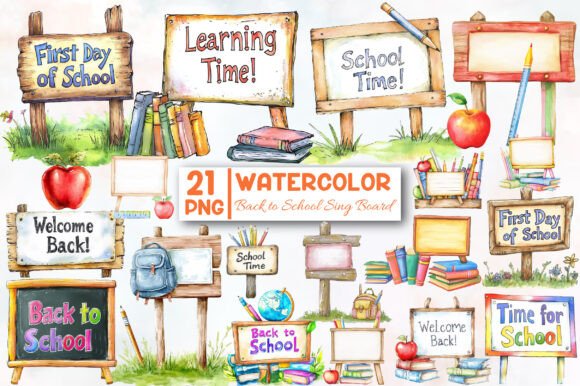 Back to School Sing Board Clipart: A Versatile Design Asset for Creative Projects