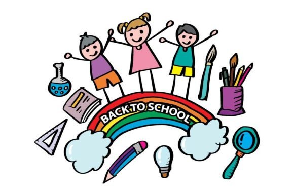 Back to School with Kids Doodle Style