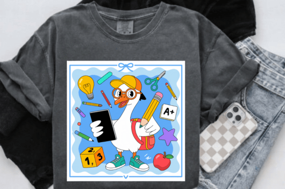 Cute Back to School Goose PNG Sublimation: A Trendy Design for Modern Creators
