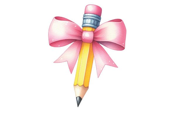 Pencil Bow Back to School PNG